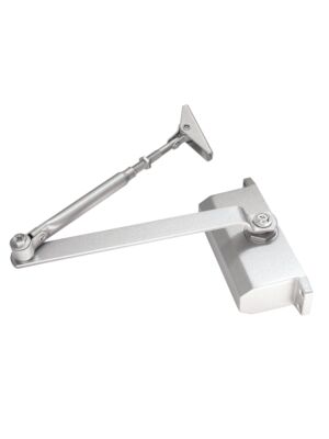 Hydraulic door damper with adjustable arm PNI