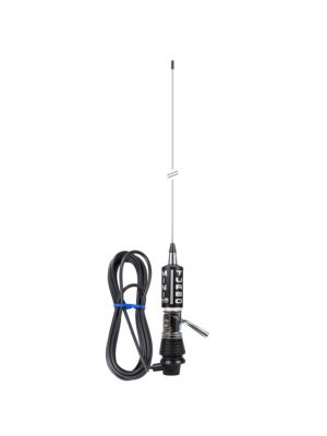 CB LEMM MiniTurbo AT-1002 antenna, length 110 cm, 2dB gain, 26.5-27.5Mhz, 200W, RG58 4m cable, made in Italy