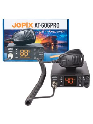 CB radio station JOPIX AT-606PRO ASQ, AM/FM, 4W, 12V-24V, PA, VOX, Noise Blanker