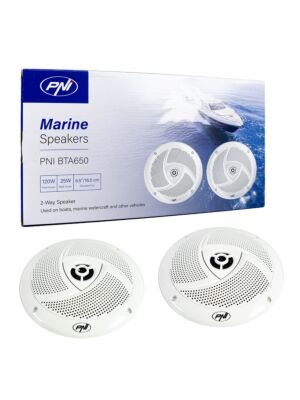 Coaxial speakers for boats PNI BTA650, 120W, 16.5 cm, set of 2