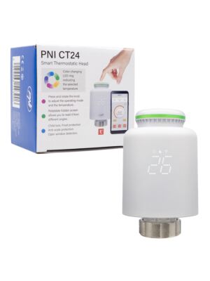 PNI CT24 Smart Thermostatic Head for Radiator, Tuya Smart Mobile App