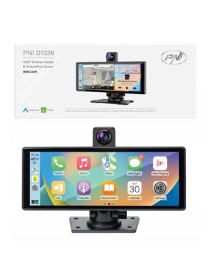 Car monitor with DVR PNI D1026 10.26 inch, wireless Carplay
