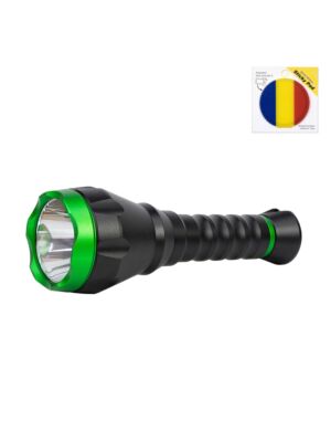 PNI Adventure F750 Green Light Aluminum Flashlight Package with Sticky Pad Flag included