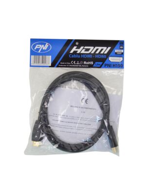HDMI PNI H150 High-Speed 1.4V cable, plug-plug, Ethernet, gold-plated, 1.5 m