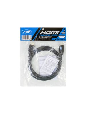 HDMI PNI H150 High-Speed 1.4V cable, plug-plug, Ethernet, gold-plated, 1.5 m