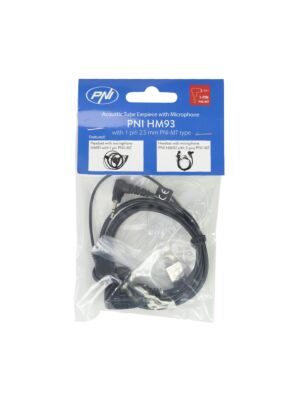 Headset with microphone and acoustic tube