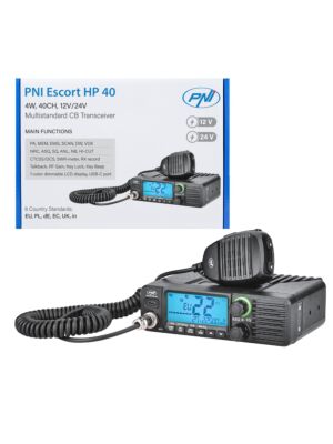 CB radio station PNI Escort HP 40 multistandard, 4W, AM, FM, 12-24V, ASQ, RF Gain