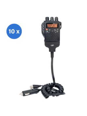 Box with 10 pieces of portable CB radio station PNI Escort HP 62