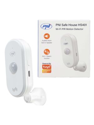 PNI SafeHouse HS401 PIR motion sensor PNI SafeHouse HS401 with Wi-Fi, compatible with Tuya app, 80dB audible alarm, built-in speaker