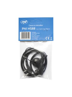 Headphone with PNI HS88 microphone with 2 pins PNI-K plug