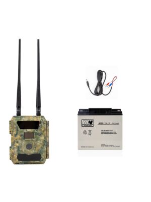 PNI Hunting 400C PRO 24MP hunting camera kit with 18Ah battery and power cable