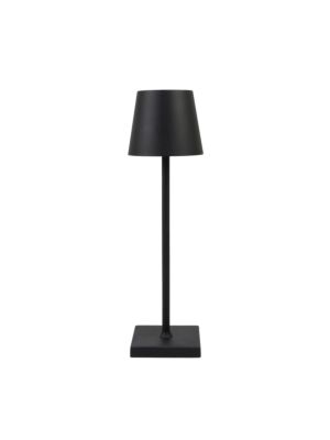 Black PNI table lamp, warm light, with battery