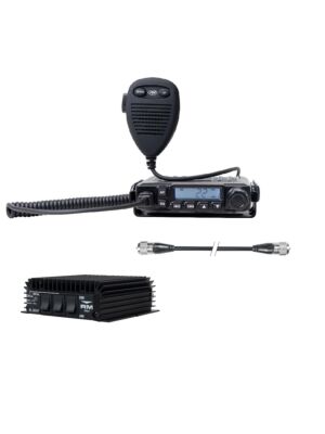 PNI Escort HP 6500 PRO CB Radio Station Package, ASQ, VOX, NRC + KL203P RX-TX Amplifier, AM-FM-SSB, 100W, 12V and cable