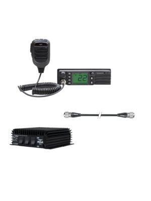 CB radio station PNI Escort HP 9500 multistandard, ASQ, VOX + RX-TX KL203P amplifier, AM-FM-SSB, 100W, 12V and PN cable