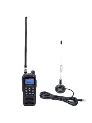 PNI Escort HP 92 Multi Standard 4W, 12-24V AM-FM Portable CB Radio Station Package with PNI ML29 CB Antenna with Magnet