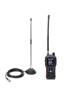 Portable CB radio station package PNI Escort HP 102 multi standard, 4W, 12V-24V, AM-FM with CB antenna PNI Extra 40 with magnets