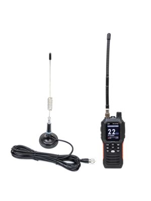PNI Escort HP 102 Multi Standard Portable CB Radio Station Package, 4W, 12V-24V, AM-FM with PNI ML29 CB Antenna with Magnet