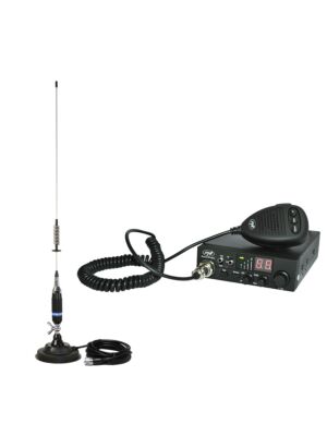 Kit CB radio PNI ESCORT CB 8024 ASQ + CB PNI S75 antenna with magnet