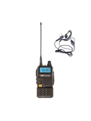 Package Portable VHF/UHF Radio Station CRT FP00 Dual Band and PNI HS82 Headset