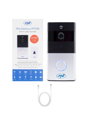 PNI SafeHome PT710B Smart Video Intercom Package WiFi HD, P2P and USB 2.0 to Micro USB 1m cable