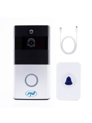 PNI SafeHome PT710B Smart Video Intercom Package WiFi HD, P2P and USB 2.0 to Micro USB 1m cable