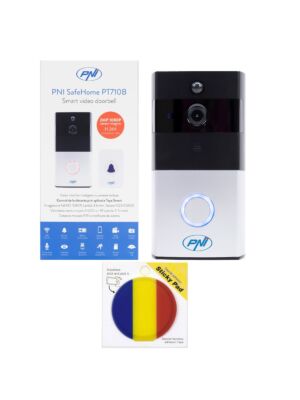 PNI SafeHome PT710B WiFi HD, P2P and Sticky Pad Flag Smart Video Intercom Package