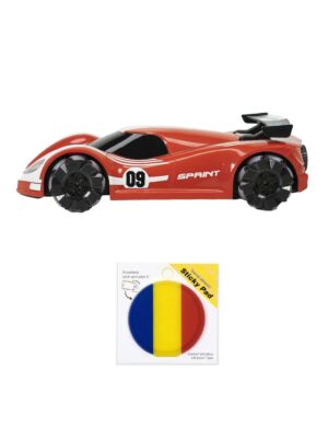 Silvercloud RedOne Sports Car Toy Pack with Sticky Pad Flag Remote Control Included
