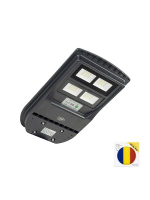 Package PNI SL210 100W Street Light Lamp with 10W Built-in Solar Panel and Sticky Pad Flag Included