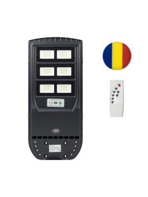 PNI SL220 200W Street Lighting Lamp Package, with built-in solar panel + Sticky Pad Flag gift