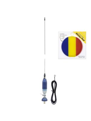 Sirio SUPER 9 CB Antenna Package with butterfly, length 155 cm and Sticky Pad Flag included