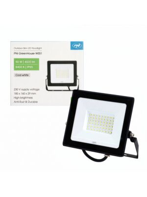 Slim LED reflector PNI GreenHouse WS51 50W, 6400K, 4500 lm, 184.5*29*160mm