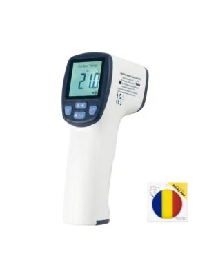 SilverCloud UF41 digital thermometer package for body and surfaces with sticky Pad Flag included