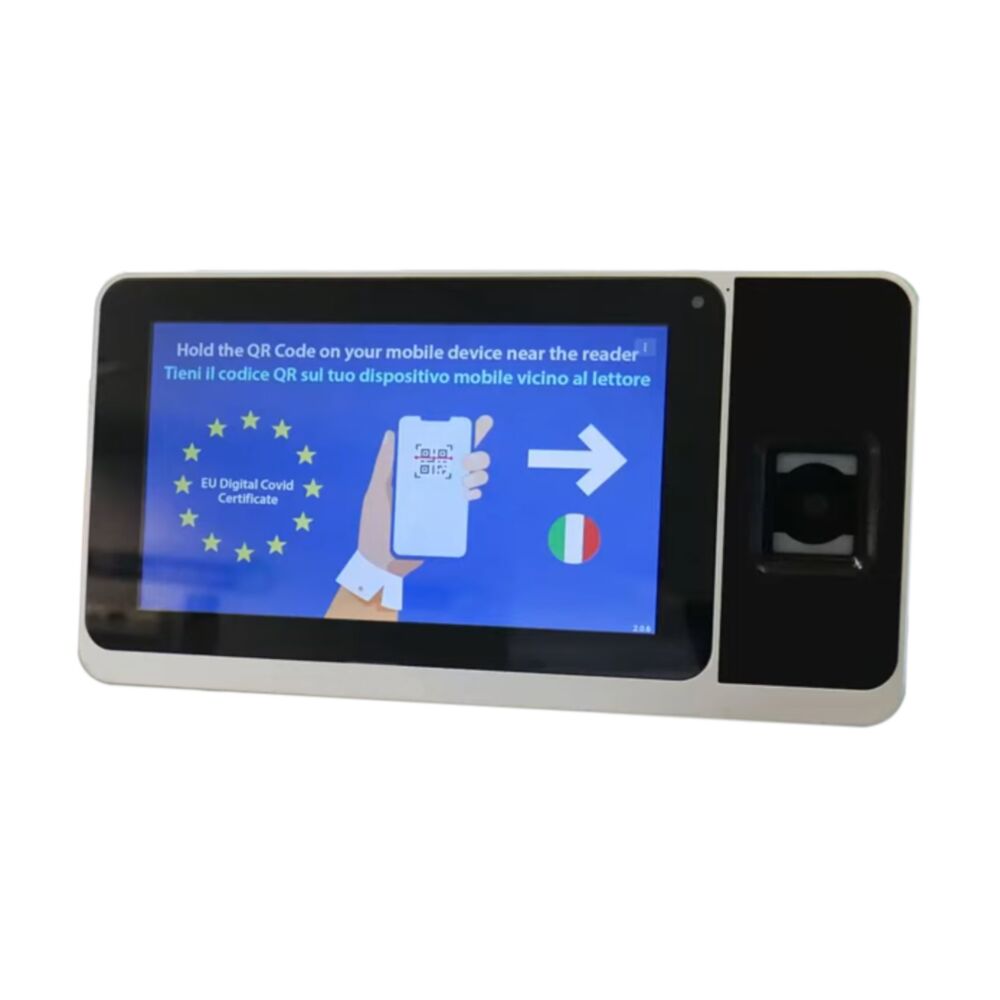 Covid-19 ZYNK-ZPAD-PLUS-QR-12-S Green Certificate QR Scanner, WiFi, 2 MP, 7  inch touch screen, RFID, fingerprint, QR code, bluetooth, plug and play