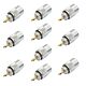 Set of 10 PNI PL259 plugs for RG58 cable, gold central pin 9 mm