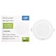 PNI D-Light CL2518 18W LED spot, recessed, round, 220.7*28.9mm, 6400K, 230V power supply, 1980 lm, white