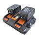 Dual battery charger kit PNI DCH250, includes 2 18V 5Ah batteries