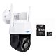 Video surveillance camera and memory card included