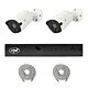 Video surveillance package with 2 cameras and 20 meters of cables included