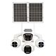PNI IP85S Live AOV video surveillance camera 4 2Mpx cameras GSM 4G with solar panel and 16000 mAh battery