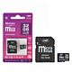 MicroSD PNI 32GB memory card with SD adapter, Class 10, 80 Mb/s, V30