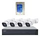 PNI House IPMAX POE 8 video surveillance kit package, NVR with 4 cameras and PNI SafeHouse 1TB HDD