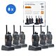 kit of 6 portable radio stations PNI PMR R40 PRO