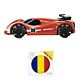 Silvercloud RedOne Sports Car Toy Pack with Sticky Pad Flag Remote Control Included