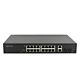 Switch POE PNI SWPOE1622 with 16 POE ports and 2 GE SFP ports + 2 GE Ethernet