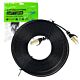 Flat network cable CAT7 black
