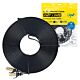 Flat network cable CAT7 black