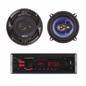 Radio Package MP3 Car Player PNI Clementine 8440 4x45w + Coaxial Car Speakers PNI HiFi650, 120W