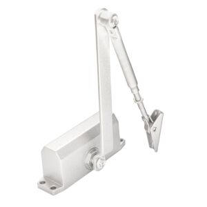 Hydraulic door damper with adjustable arm PNI