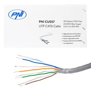 Cable UTP CAT6 PNI CU057 from Copper 0.57mm