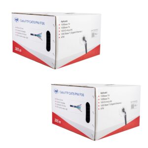 Box 2 Rolls x 305m FTP Cable CAT6 PNI F06